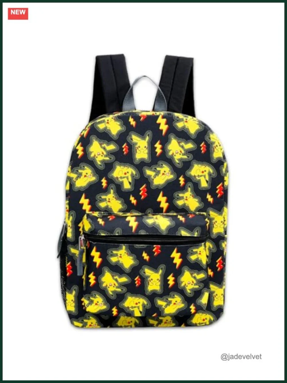 Pikachu Backpack Children's School Bookbag with Water Bottle Stickers